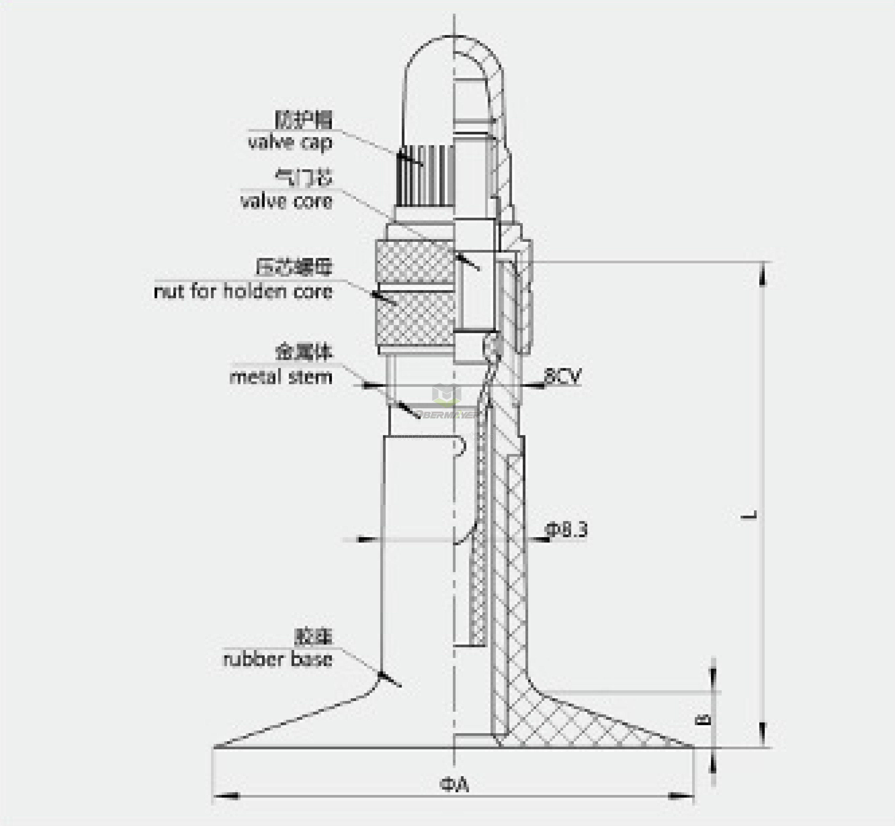 Bicycle Tire Valve EVA-28